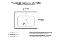 Elita Umywalka Meblowa Skappa 100 Bez Otworu, Ceramiczna Biały