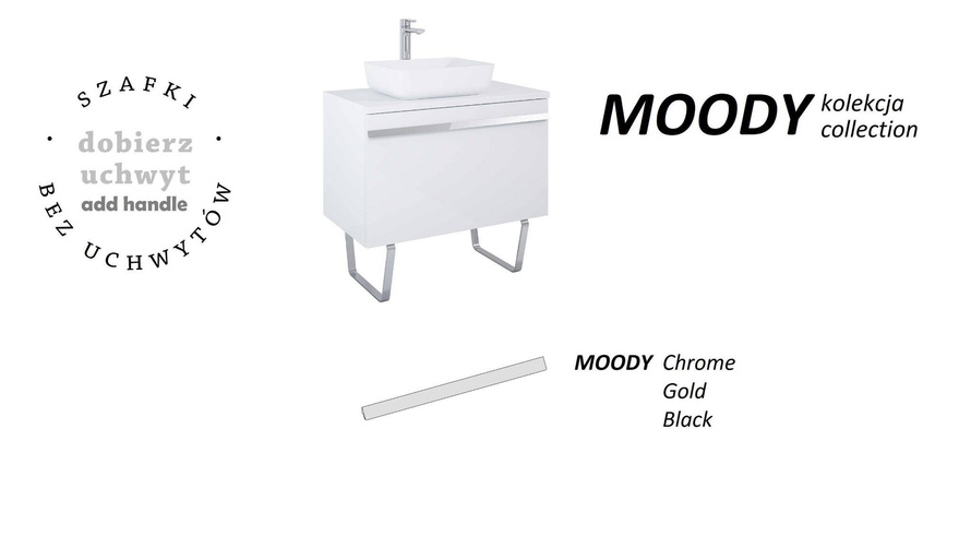 Elita Szafka Pod Umywalkę Moody 70 1S+1S Biały Połysk