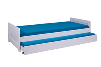 Łóżko SURF 90x200 z ramą drewniane białe