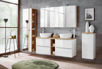 CAPRI WHITE 803 Słupek wysoki z lustrem 45 cm