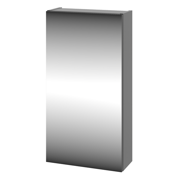 LUSTRO-03 - Szafka Wisząca z Lustrem 1D 40cm Czarny Mat