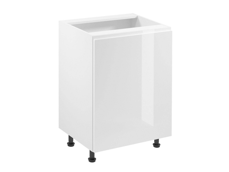 Szafka Kuchenna Dolna 1-drzwiowa Lewa D60-L Aspen White Biały Połysk