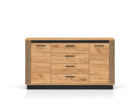 Komoda 2D4S URSO 06 Dąb Craft Złoty Czarny
