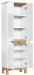 Słupek Szeroki Szafka Wysoka Bali Biały 60 cm_01