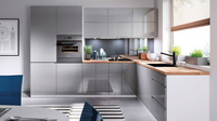 Szafka Kuchenna Dolna 1-drzwiowa Lewa D40-L Aspen Grey Szary Połysk