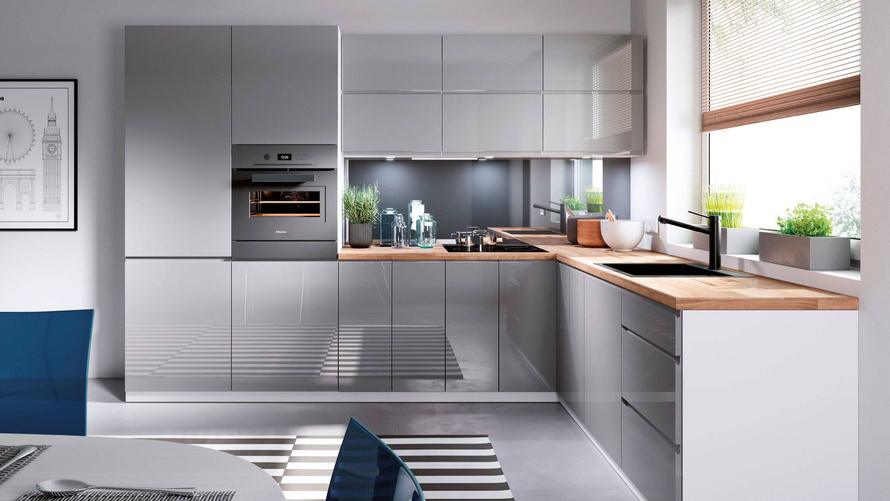 Szafka Kuchenna Dolna 1D1S D60S1 Aspen Grey Szary Połysk