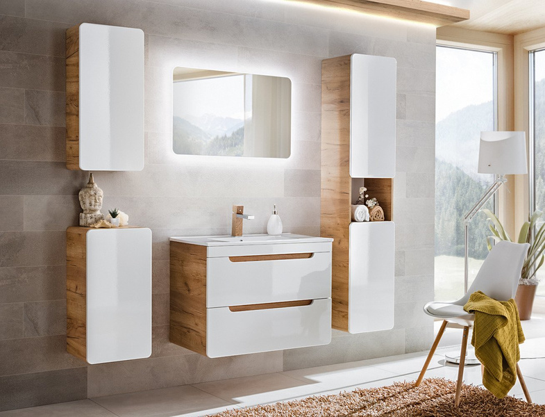 Comad Zestaw mebli łazienkowych Aruba 80 cm z lustrem