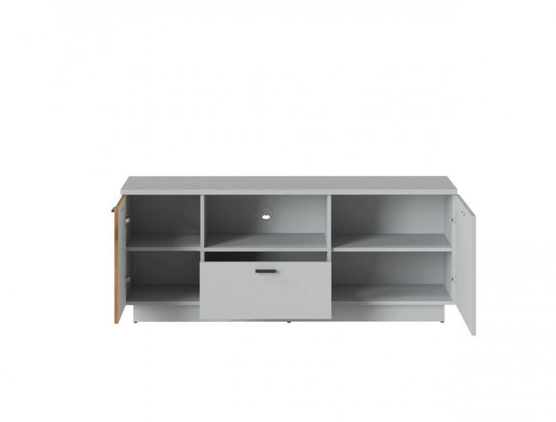 Alverno ALVF03 - Komoda RTV 2D1S Popiel/Dąb Coast Evoke