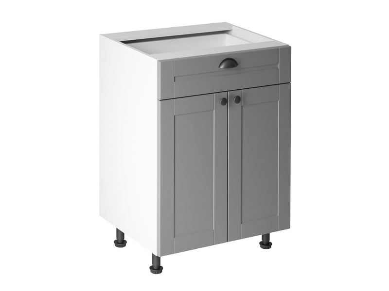 Szafka Kuchenna Dolna 2D1S D60S1 Linea Grey Szary Mat