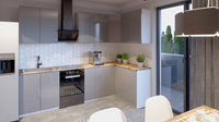 Szafka Kuchenna Dolna 1D1S D60S1 Aspen Grey Szary Połysk