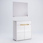 Stella SL-62-WB - Komoda 2D1S Biały Mat Biały Połysk