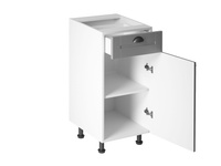 Szafka Kuchenna Dolna 1D1S D40S1 P/L Linea Grey Szary Mat 