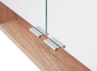 Astor Szafka Z Lustrem 60 cm Diana Biały Połysk/Dąb Country