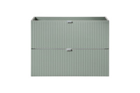 Zestaw Szafka z Blatem 80 cm i Umywalka Nablatowa Line Reed Green