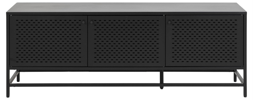 Kredens Newcastle Metalowy Czarny Mat 3D 160