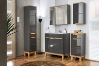 Szafka z lustrem 80 cm Bali szary