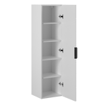 WOOD-03 - Słupek Wysoki 1-drzwiowy 130cm Biały Mat