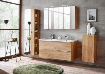 Zestaw mebli łazienkowych 120 cm Capri dąb