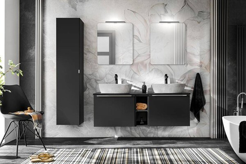 Zestaw Mebli Łazienkowych Santa Fe Black 180 cm