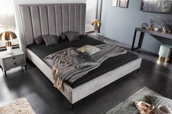Rama łóżka Cosmopolite 160x200 cm srebrnoszara