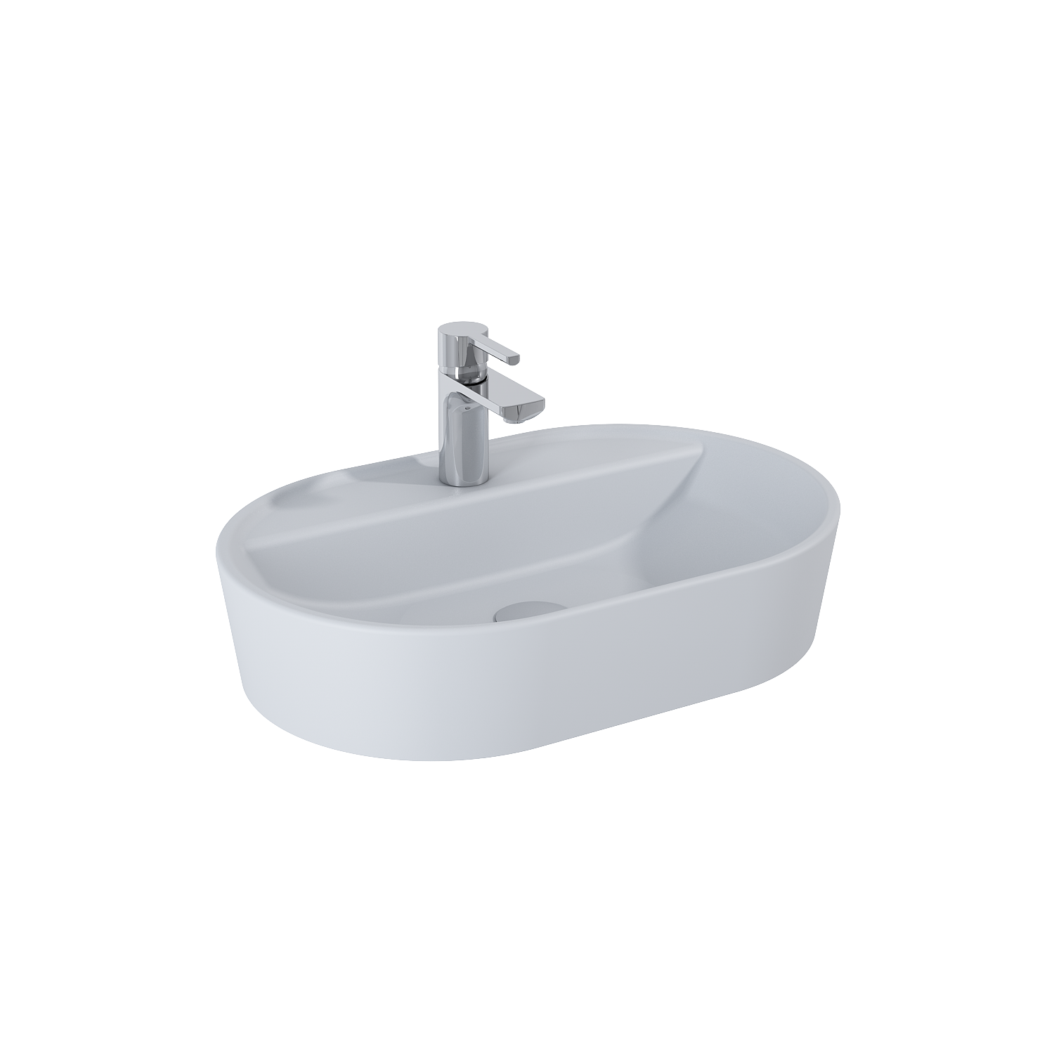 Elita Umywalka Nablatowa Babette 62x41 Kamienny Mat Elita Meble