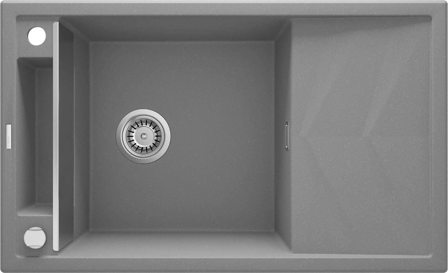 Deante Zlewozmywak granitowy magnetyczny 1-komorowy z ociekaczem Magnetic