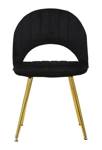 Krzesło Flex czarne zestaw 2 sztuk