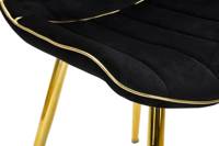 Krzesło Paris 51X59X79 czarne zestaw 2 sztuk