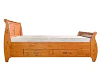 Sosnowe łóżko z drewna bejca Toskania 180x200
