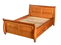 Sosnowe łóżko z drewna bejca Toskania 180x200